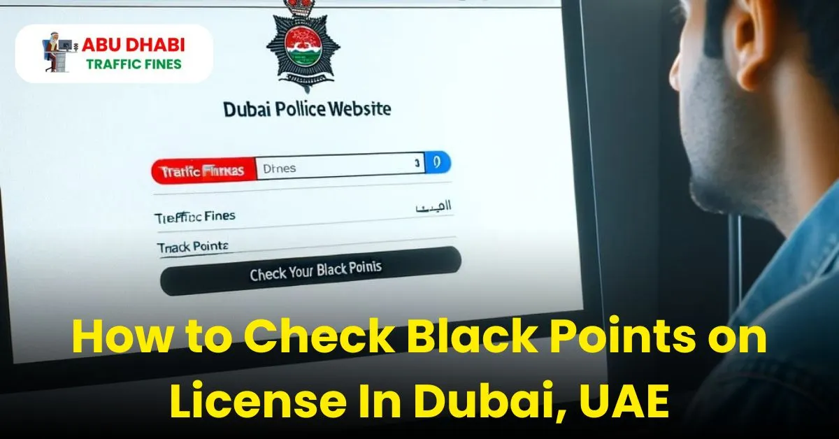 How to Check Black Points on License In Dubai, UAE 2024