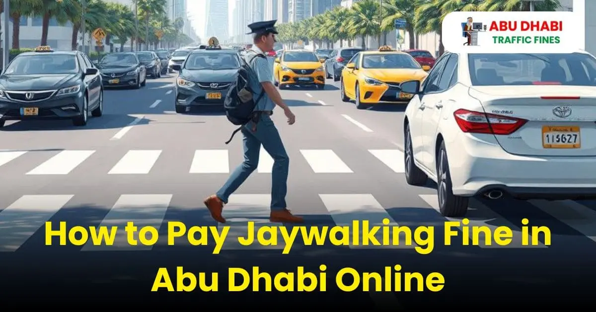 How to Pay Jaywalking Fine in Abu Dhabi Online in 2024